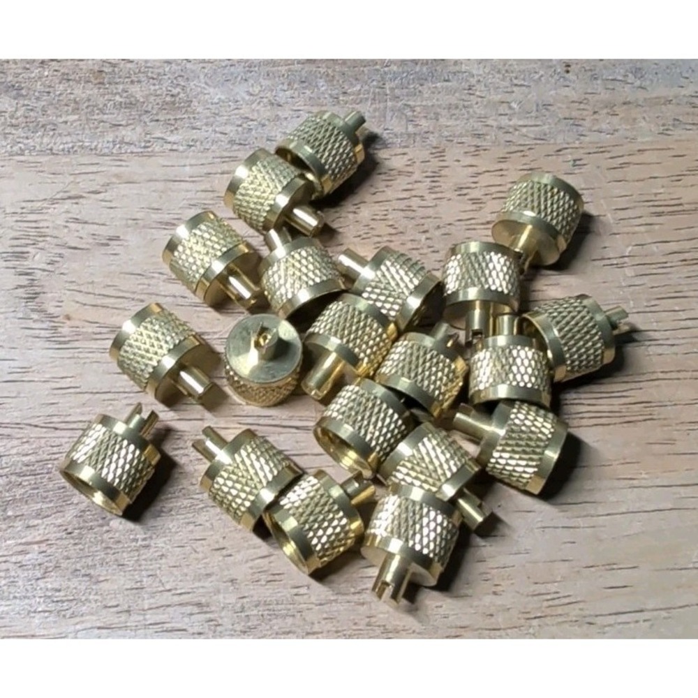 20PCS 1/4" SAE Brass Flare Caps, Refrigeration Valve for HVAC AC System